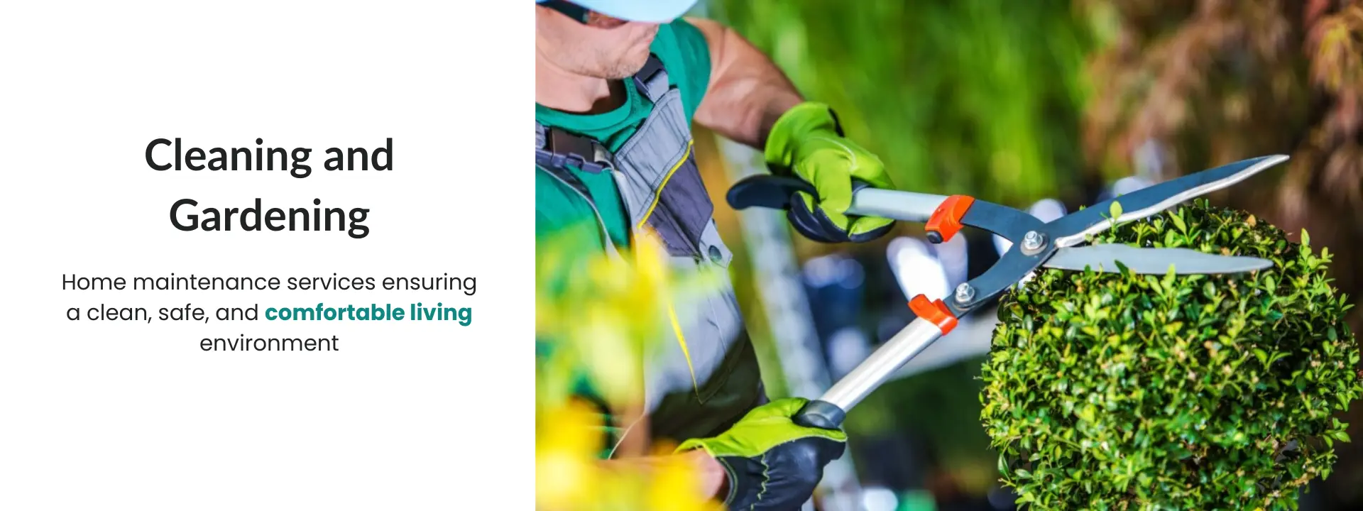Banner - Cleaning and Gardening