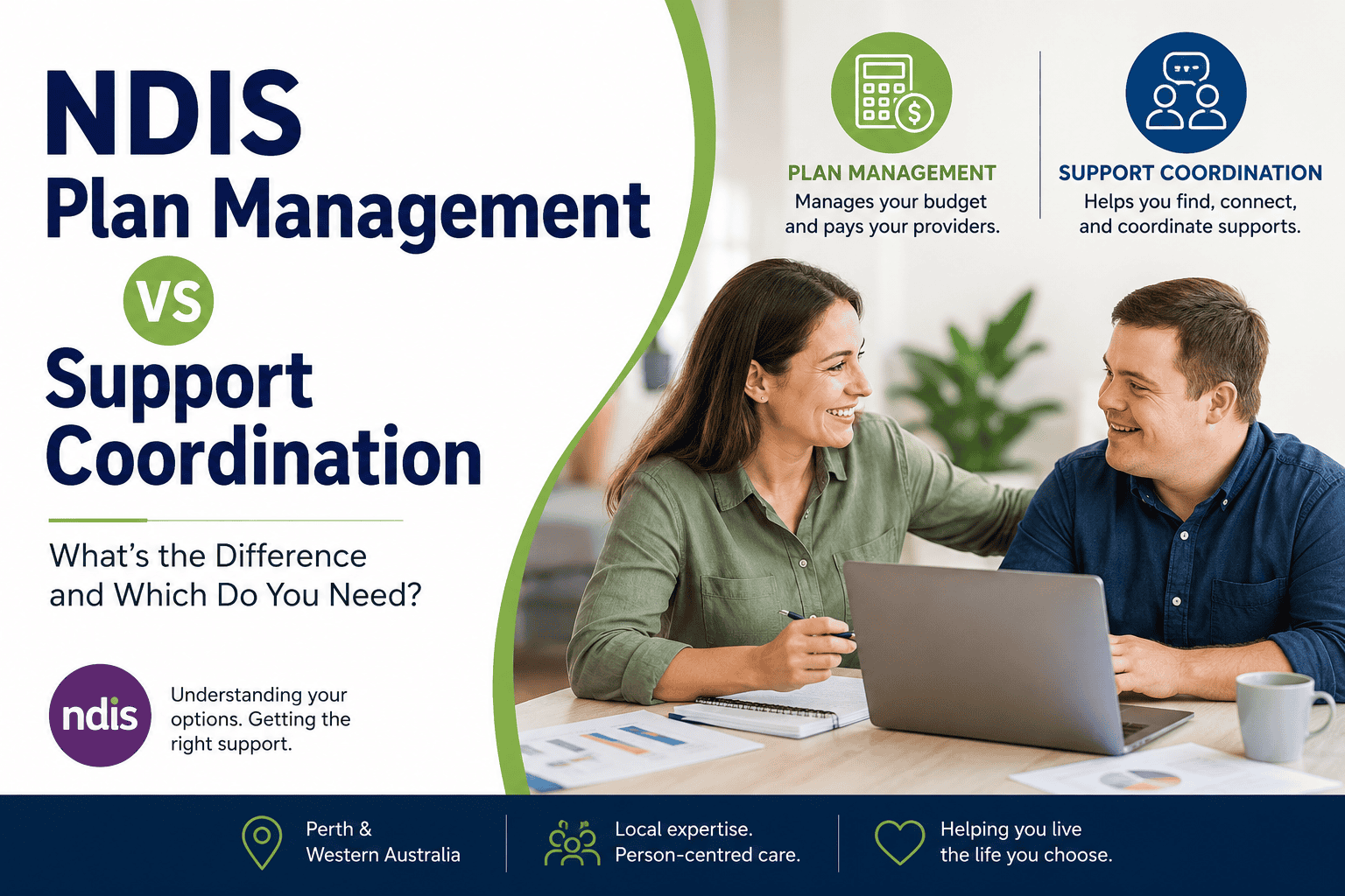 You are currently viewing NDIS Plan Management vs Support Coordination: What’s the Difference and Which Do You Need?